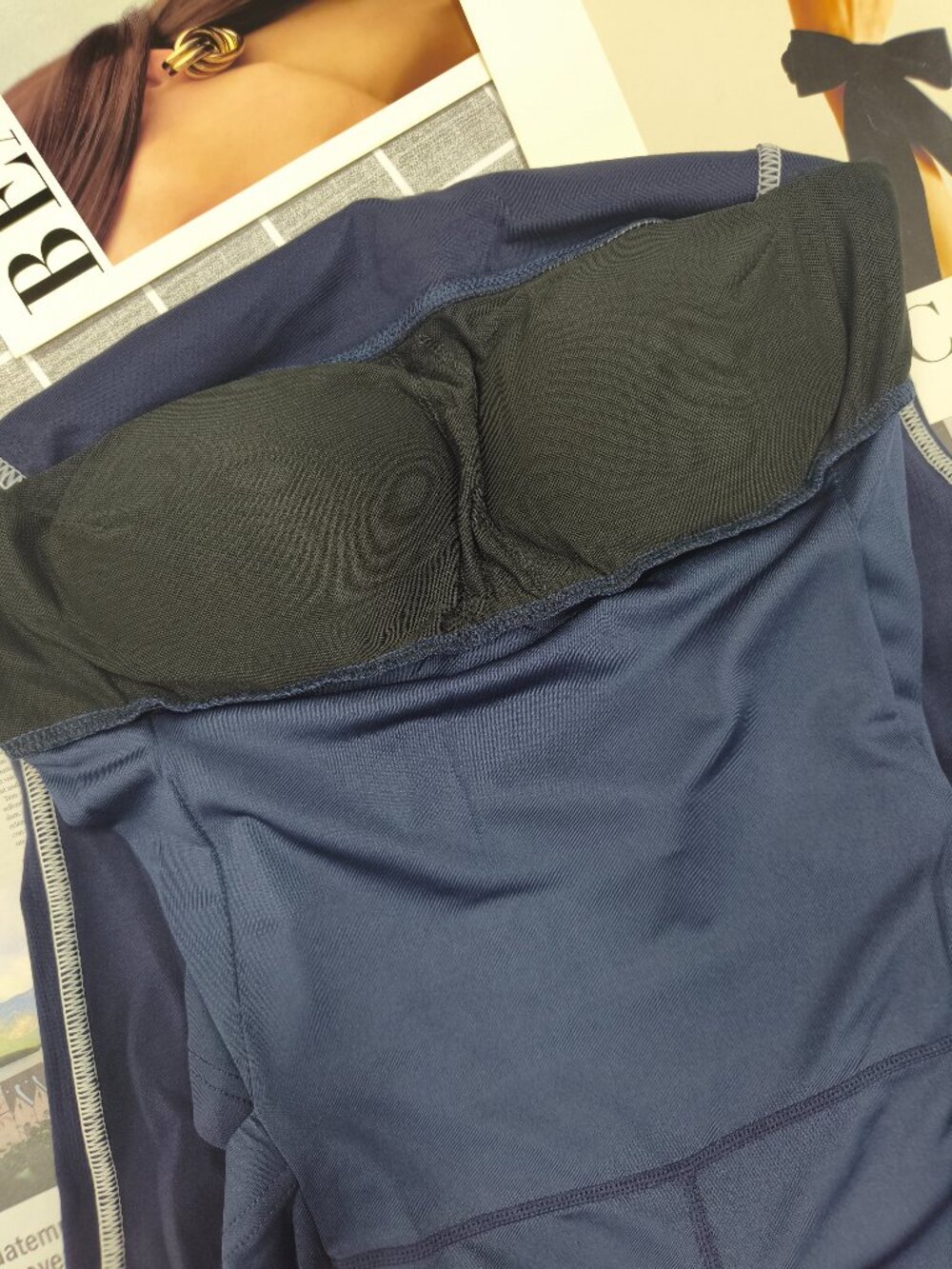 NWT ALO Yoga Chic Flattering Dress Navy/Ivory Workouts Everyday Wear S-M๐๐ป๐ - Picture 6 of 8